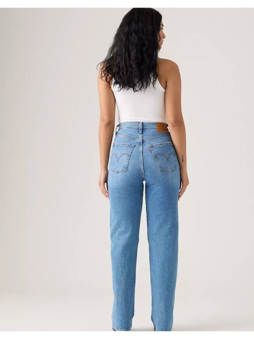 Levi's Premium Rikcage Full Length Women's 28x34 Jeans Dance Around Medium Wash - Picture 2 of 8
